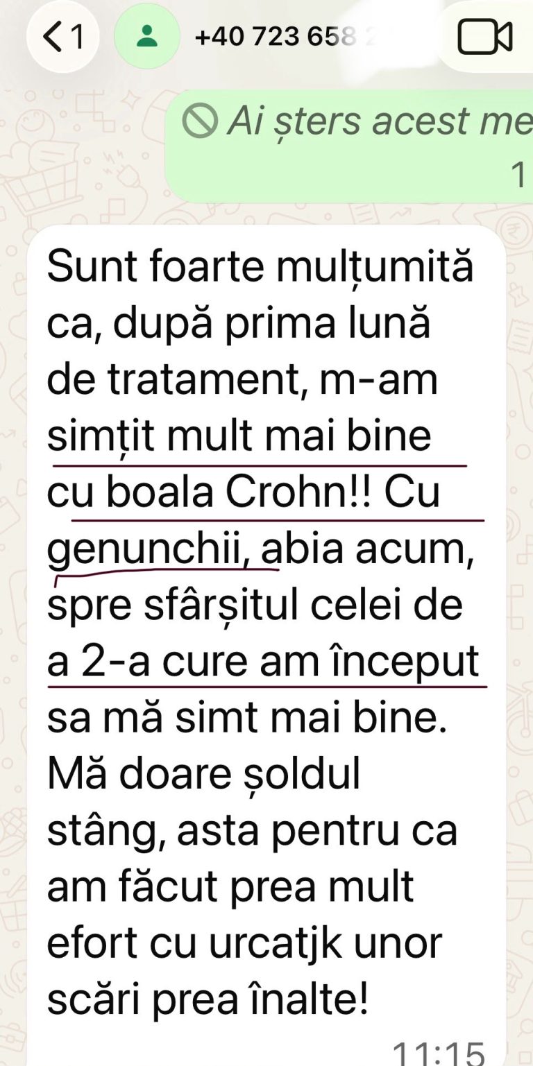 rezultat medical crohn