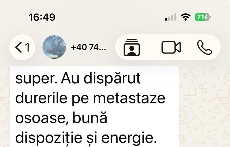 scaderea durerii, diminuarea inflamatiei, cresterea bunastarii generale