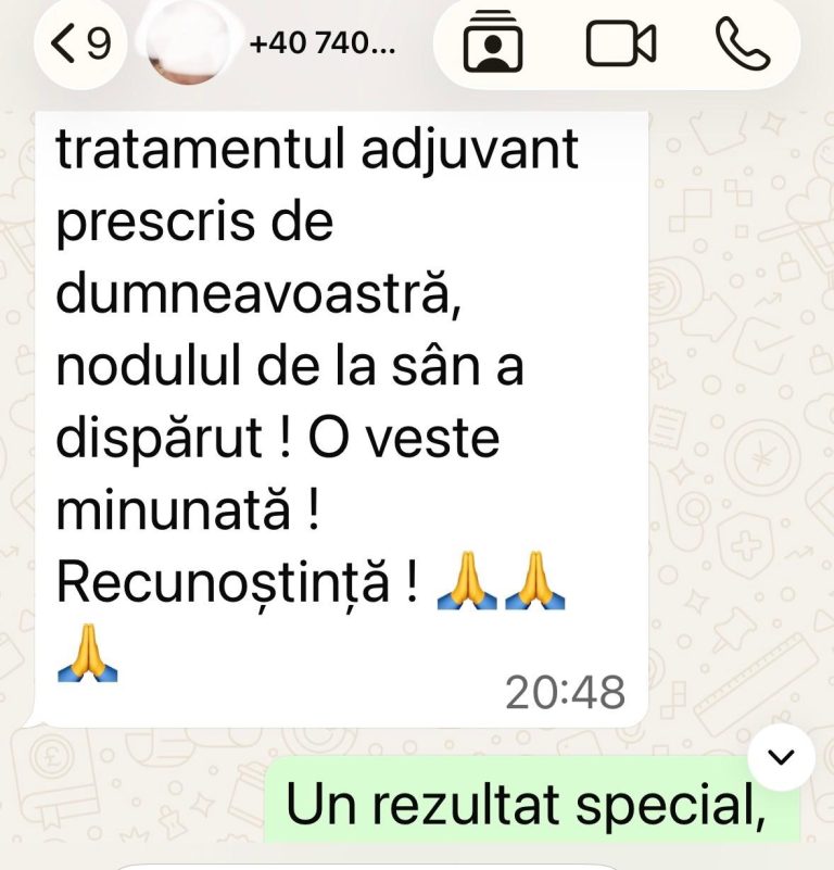 cancer mamar remisie totala silviu brinzoi